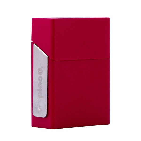 プルプラ クリップオンケース ヒートスティック専用 携帯灰皿 （レッド）