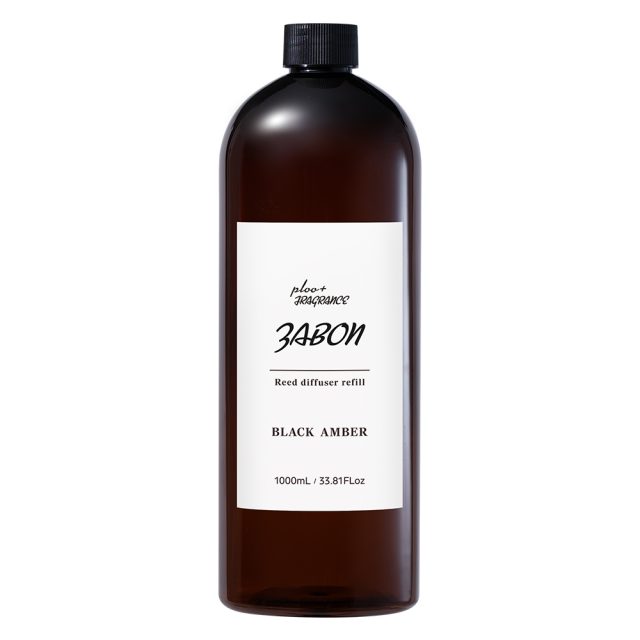 プルプラ ZABON ディフューザー リフィル 詰め替え用 ブラックアンバー Black Amber 1000ml