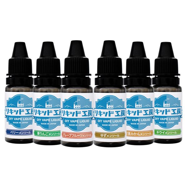 リキッド工房 電子タバコ リキッド 10ml お試し6本セット フルーツメンソール3