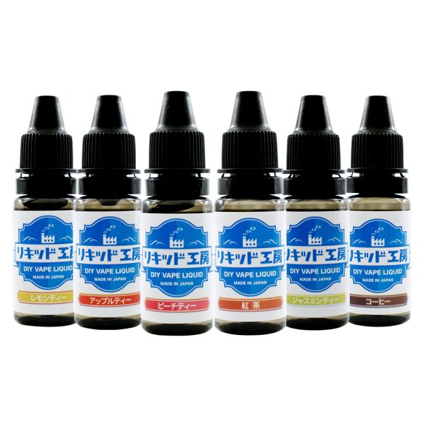 リキッド工房 電子タバコ リキッド 10ml お試し6本セット Teaシリーズ