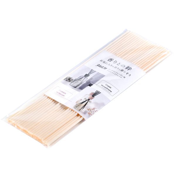 プルプラ リードディフューザー交換用スティック ナチュラル 40cm 30本入り