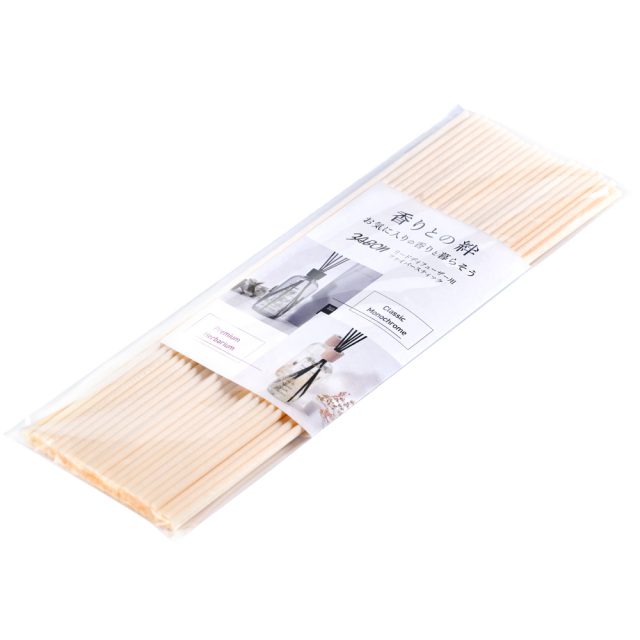 プルプラ リードディフューザー交換用スティック ナチュラル 40cm 30本入り