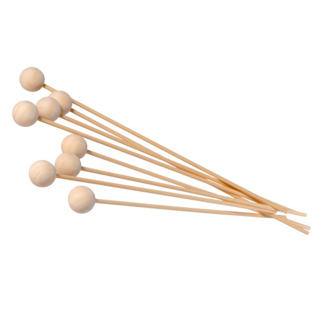 プルプラ リードディフューザー交換用スティック ウッドボール 8本入り
