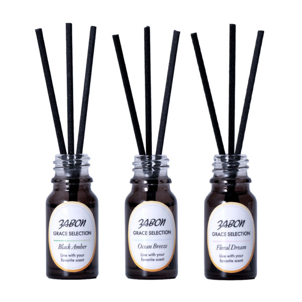 プルプラ ZABON ミニリードディフューザー GRACE SELECTION 3本セット 10ml